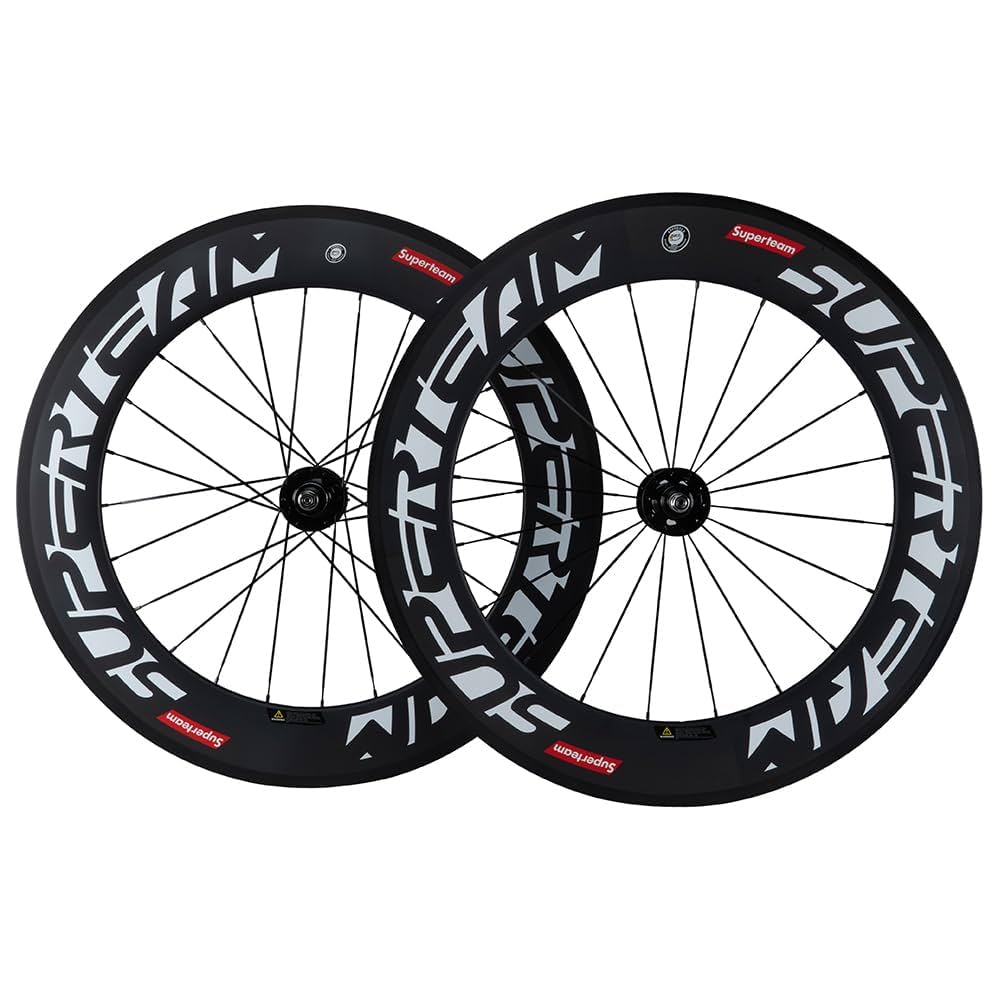 【新品／固定ギア リアホイール】700C カーボン／クリンチャー／88mmハイト Amazon | Superteam 88mm カーボンクリンチャー 固定ギア バイク